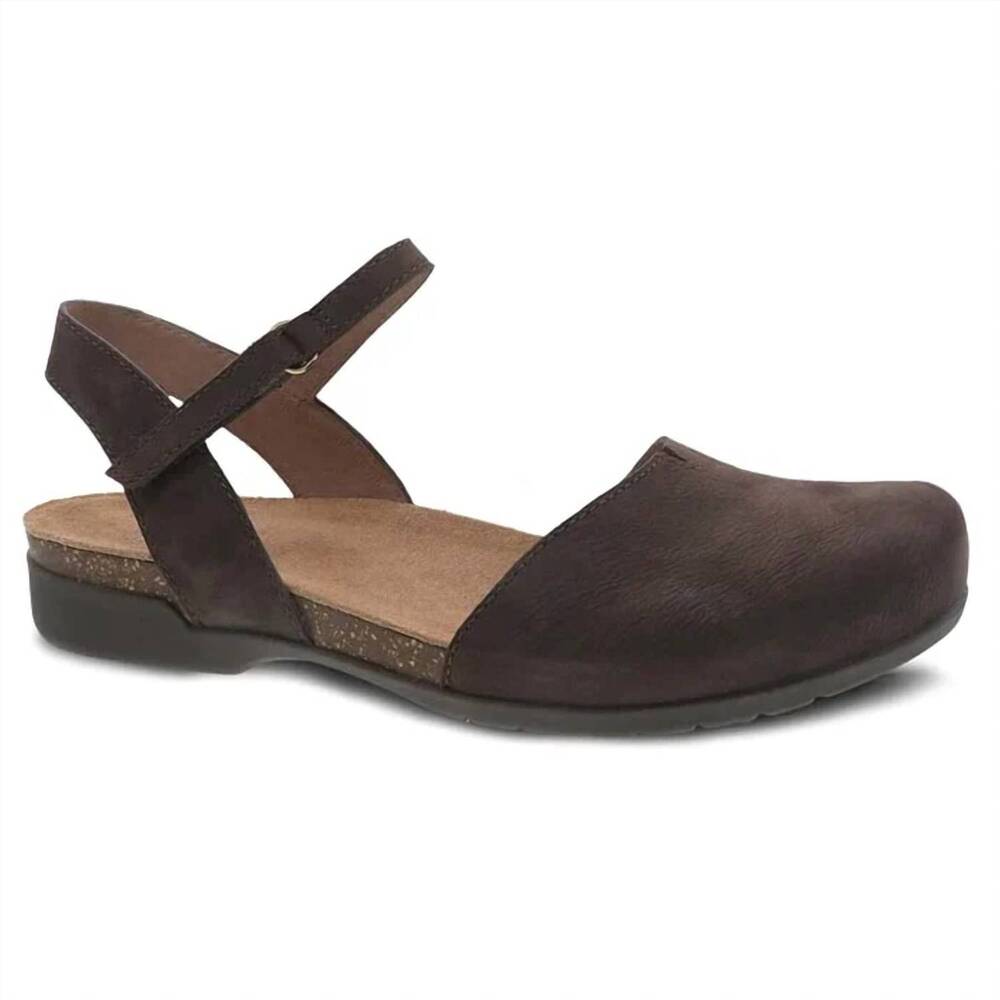 NEW DANSKO women's rowan closed toe sandal in chocolate